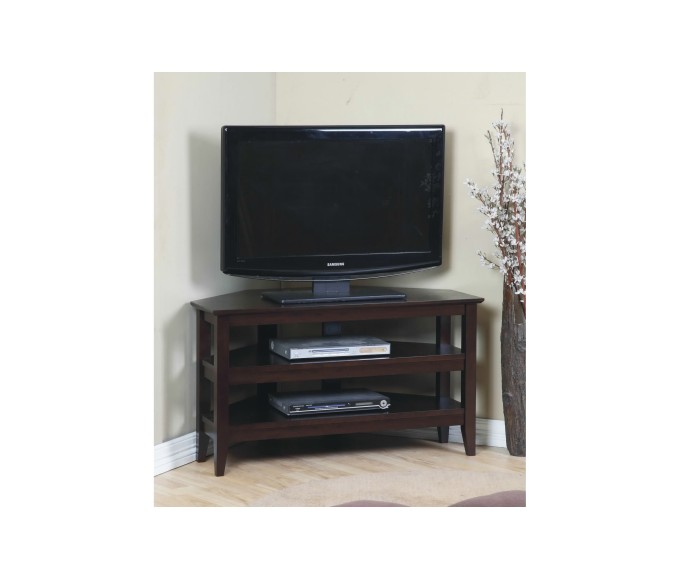 Quadra Corner TV Stand - Espresso